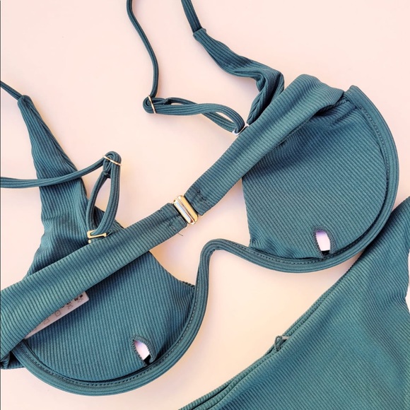 ZAFUL Textured Underwire Bikini Swimsuit Size M - Picture 6 of 6